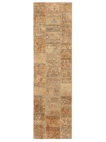 Patchwork Rug 72X255 Runner
 Brown/Orange Wool, Persia/Iran Carpetvista