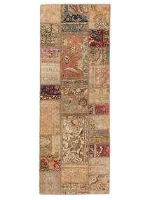 74X201 Patchwork Modern Hallmatta Brun/Orange (Ull, Persien/Iran) Carpetvista