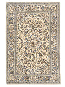  Oriental Keshan Fine Rug 196X295 Brown/Beige Wool, Persia/Iran Carpetvista