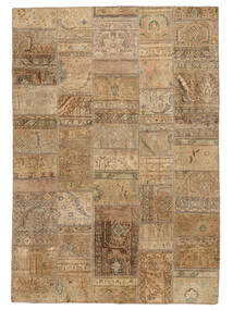 Patchwork Matta 172X246 Brun/Orange Ull, Persien/Iran Carpetvista