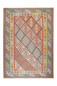  Kilim Qashqai Tepih 260X357 Perzijski Narančasta/Zelena Veliki Sag