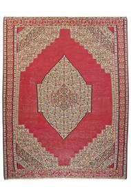 Alfombra Kilim Senneh 267X350 Rojo Oscuro/Marrón Grande (Lana, Persia/Irán)