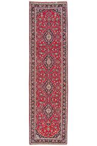 80X306 Tapete Oriental Kashan Passadeira Vermelho Escuro/Vermelho (Lã, Pérsia/Irão)