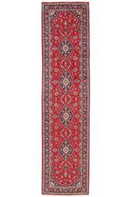  Kashan Tapete 80X326 Persa Lã Vermelho Escuro/Vermelho Pequeno