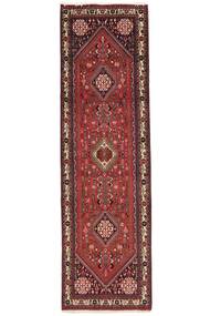  Persian Abadeh Rug 84X301 Dark Red/Black