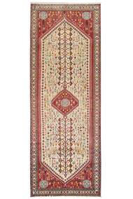 105X280 Tappeto Abadeh Orientale Passatoie Marrone/Rosso Scuro (Lana, Persia/Iran)