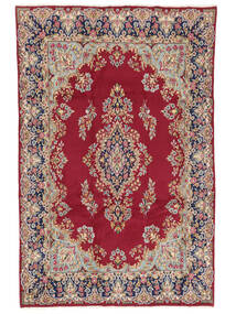  Kerman Fine Rug 197X303 Persian Wool Dark Red/Brown Carpetvista