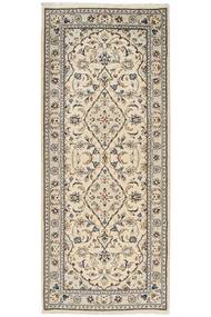  Kashan Tapete 87X209 Persa Lã Bege/Castanho Pequeno