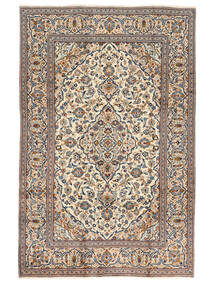  Persian Keshan Fine Rug 190X293 Brown/Black Carpetvista