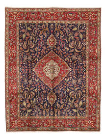  Persian Tabriz Rug 301X383 Dark Red/Brown Carpetvista