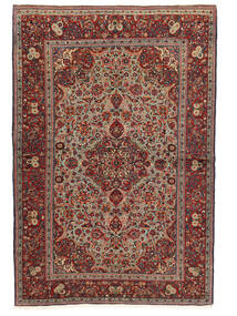 131X193 Alfombra Oriental Keshan Fine Rojo Oscuro/Negro (Lana, Persia/Irán) Carpetvista