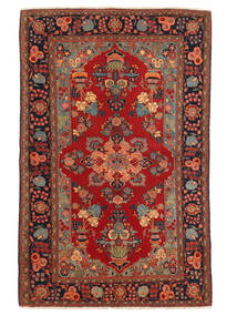 136X212 Keshan Fine Old Teppe Orientalsk Mørk Rød/Svart (Ull, Persia/Iran) Carpetvista