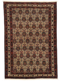  150X219 Abadeh Fine Rug Black/Brown Persia/Iran Carpetvista