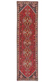  Orientalsk Shiraz Teppe 75X287Løpere Mørk Rød/Svart Ull, Persia/Iran