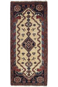  Persian Qashqai Rug 87X195 Runner
 Black/Orange (Wool, Persia/Iran)