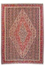  Persisk Kilim Senneh Matta 248X352 Mörkröd/Brun (Ull, Persien/Iran)