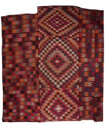 Dywan Orientalny Kilim 294X301 Kwadratowy Ciemnoczerwony/Czarny Duży (Wełna, Persja/Iran)