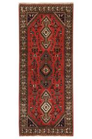  Persian Abadeh Rug 78X198 Runner
 Black/Dark Red (Wool, Persia/Iran)