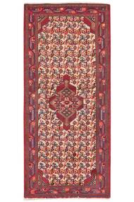 Tappeto Asadabad 84X185 Passatoie Rosso Scuro/Rosso (Lana, Persia/Iran)