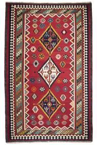 Χαλι Ανατολής Kilim Βιντάζ 161X273 Σκούρο Κόκκινο/Μαύρα (Μαλλί, Περσικά/Ιρανικά)