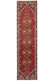  Shiraz Vloerkleed 75X289 Perzisch Wol Donkerrood/Zwart Klein