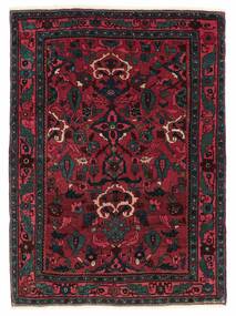  Bidjar With Silk Rug 115X155 Persian Wool Black/Dark Red Small