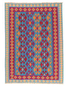 Tapete Kilim Ghashghai 174X237 Azul Escuro/Vermelho Escuro ( Pérsia/Irão)