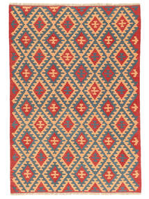  172X246 Kilim Qashqai Szőnyeg Narancssárga/Sötétpiros Perzsia/Irán
 Carpetvista