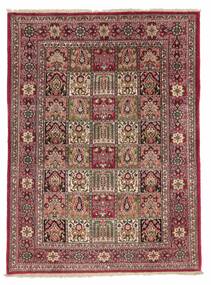  Persian Qum Kork/Silk Rug 110X150 Brown/Dark Red