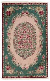 Alfombra Oriental Kerman 90X150 Marrón/Negro (Lana, Persia/Irán)