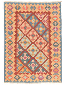 155X213 Tapete Oriental Kilim Ghashghai Laranja/Vermelho Escuro ( Pérsia/Irão) Carpetvista