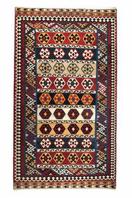  Kilim Vintage Vloerkleed 159X299 Vintage Perzisch Wol Zwart/Donkerrood Klein