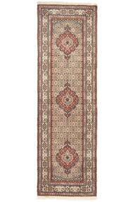  Orientalsk Moud Tæppe 77X247Løber Brun/Beige Uld, Persien/Iran