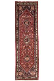 Tappeto Abadeh 88X316 Passatoie Rosso Scuro/Nero (Lana, Persia/Iran)