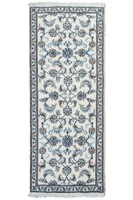 78X196 Nain Rug Oriental Runner
 Grey/Black (Wool, Persia/Iran)