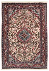  Orientalischer Jozan Teppich 109X153 Schwarz/Dunkelrot Wolle, Persien/Iran