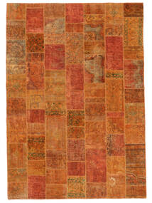 Tappeto Persiano Patchwork 253X361 Marrone/Rosso Scuro Grandi (Lana, Persia/Iran)