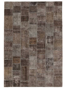 Patchwork Rug 245X360 Brown/Black Wool, Persia/Iran Carpetvista