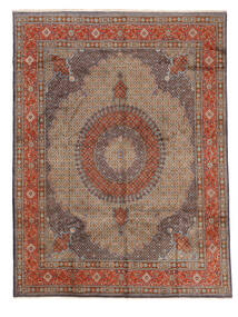  Orientalisk Moud Matta 297X397 Brun/Mörkröd Stor Ull, Persien/Iran Carpetvista