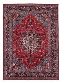 286X386 Mashad Rug Oriental Dark Red/Black Large (Wool, Persia/Iran) Carpetvista