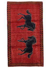  Oriental Qashqai Fine Rug 104X185 Dark Red/Black Wool, Persia/Iran Carpetvista