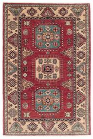 102X154 Alfombra Kazak Oriental Rojo Oscuro/Marrón (Lana, Afganistán)