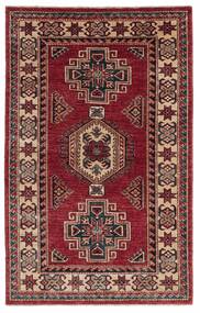  Kazak Teppich 95X150 Wollteppich Dunkelrot/Schwarz Klein