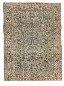  Keshan Patina Rug 257X351 Persian Wool Brown/Dark Yellow Large