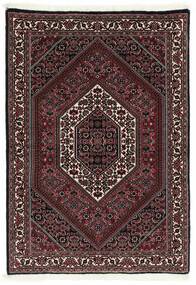 73X104 Tappeto Orientale Bidjar Con Di Seta Nero/Marrone (Lana, Persia/Iran)