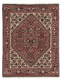  Orientalischer Bidjar Mit Seide Teppich 70X88 Schwarz/Braun Wolle, Persien/Iran