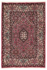 Tappeto Bidjar Con Di Seta 70X100 Nero/Rosso Scuro (Lana, Persia/Iran)