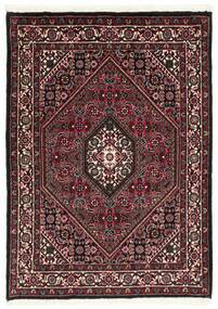 Alfombra Oriental Bidjar Con De Seda 70X100 Negro/Rojo Oscuro (Lana, Persia/Irán)