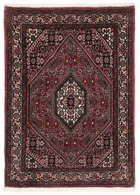 Bidjar With Silk Rug 73X100 Black/Dark Red Wool, Persia/Iran