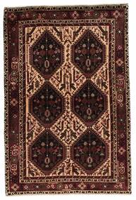 Afshar/Sirjan Matta 104X152 Svart/Brun Ull, Persien/Iran